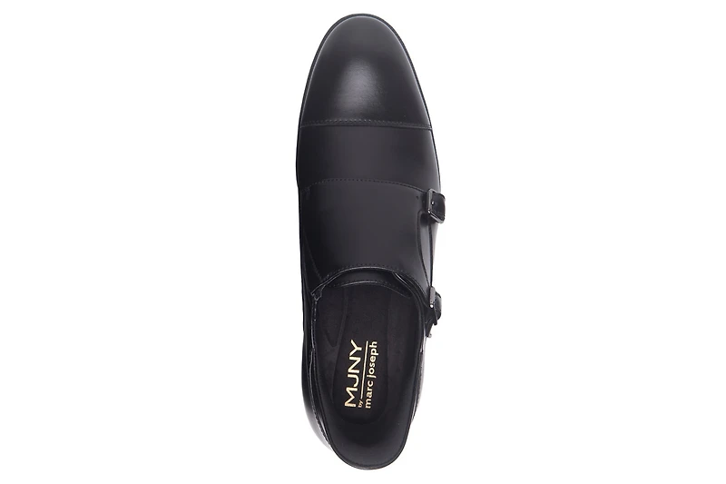 Marc Joseph New York Men's Oliver Street Hands-Free Slip-On Double Monk Dress Oxfords