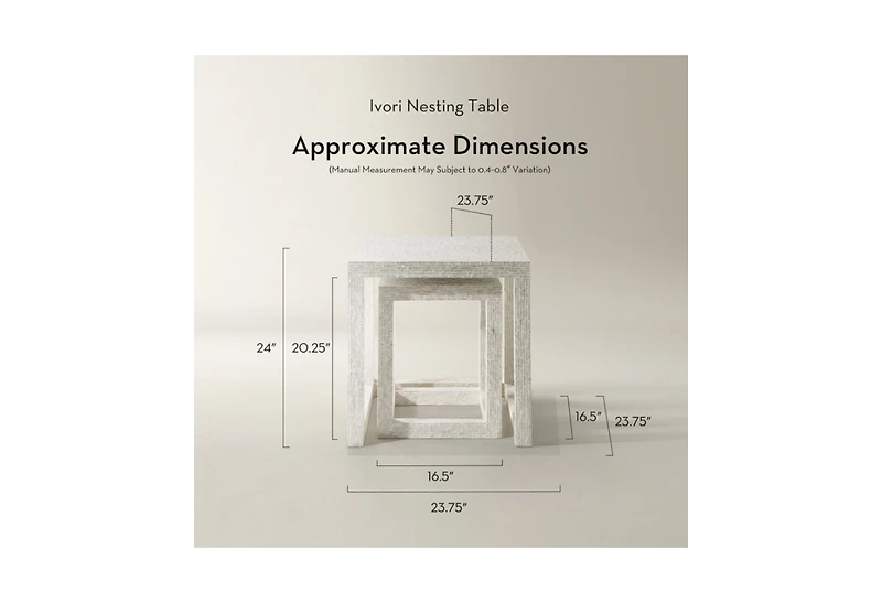 Z Gallerie Ivori Nesting Table