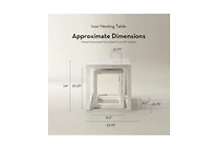 Z Gallerie Ivori Nesting Table