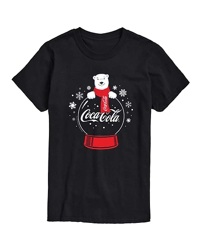 Airwaves Men's Coca-Cola Polar Bear Snowglobe Short-Sleeve Graphic T-Shirt