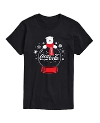 Airwaves Men's Coca-Cola Polar Bear Snowglobe Short-Sleeve Graphic T-Shirt