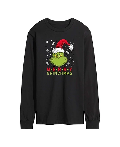 Airwaves Men's The Grinch Merry Grinchmas Graphic Long-Sleeve T-Shirt