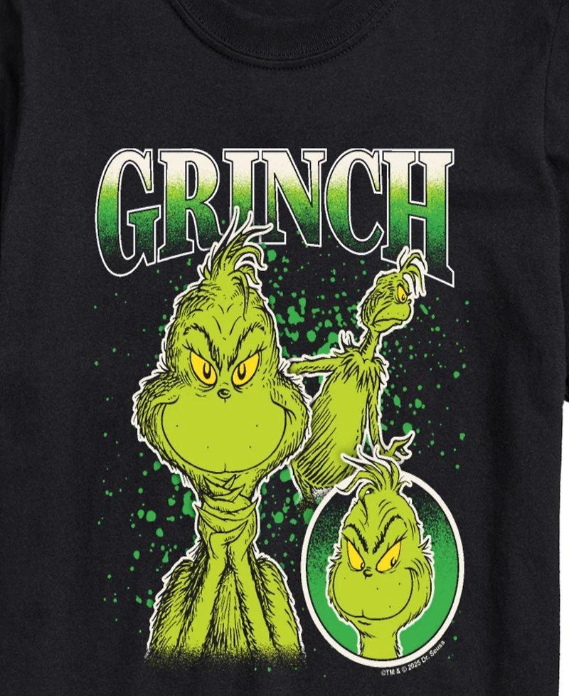 Airwaves Men's The Grinch Collage Graphic Short-Sleeve T-Shirt