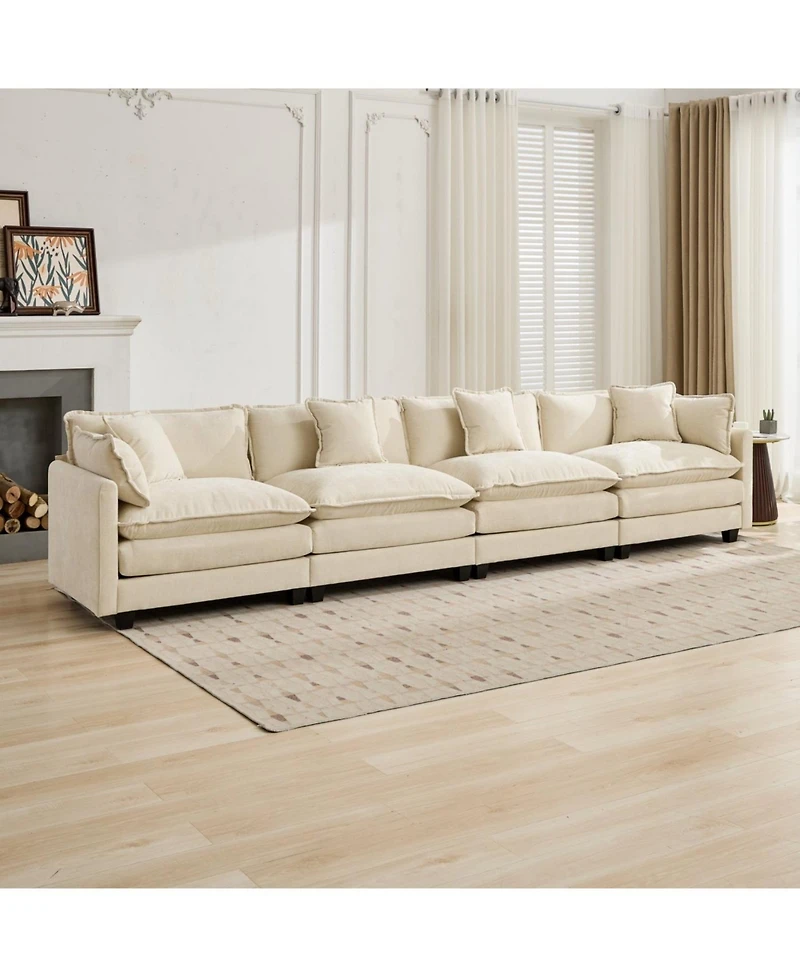 Streamdale Furniture Cloud Couch: Flexible, Modular Chenille Sofa for Ultimate Comfort
