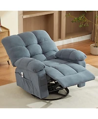 Streamdale Furniture Streamdale Massage Swivel Recliner Chair with Vibration, Heating, Usb Port