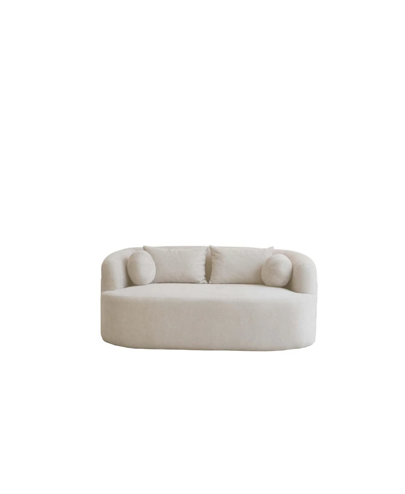 Streamdale Furniture Streamdale Sofa-in-a-Box Memory Foam 2-Seater Couch, Beige