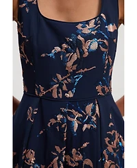 Karen Millen Women's Satin Sequin Prom Dress