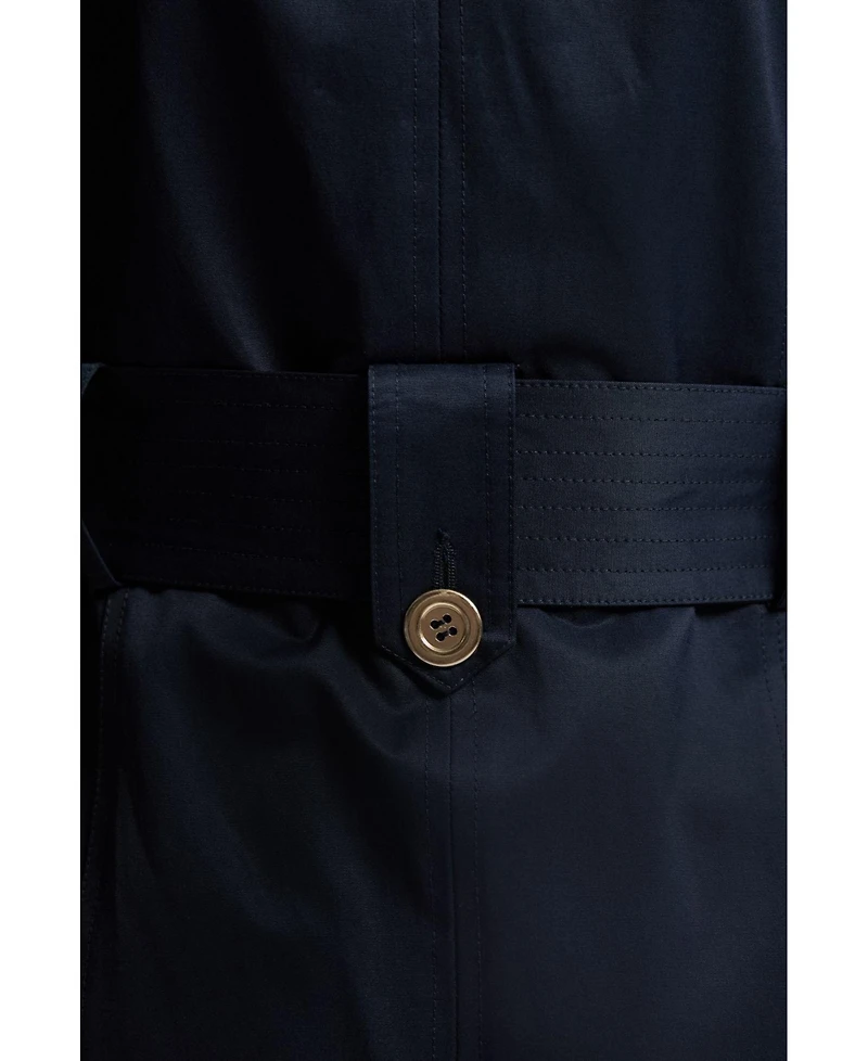 Karen Millen Women's Cotton Sheen Belted Classic Trench Coat