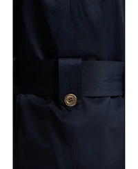 Karen Millen Women's Cotton Sheen Belted Classic Trench Coat