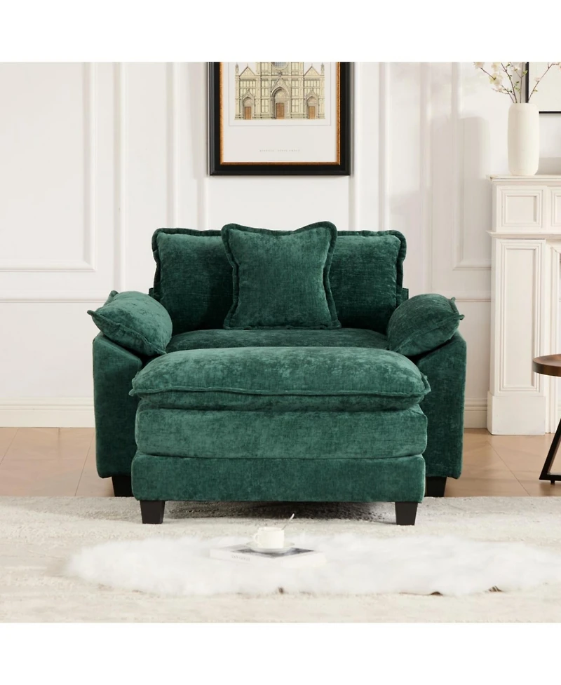 Streamdale Furniture Cloud Couch: Ultimate Comfort Chenille Sofa, Ergonomic & Modular Design