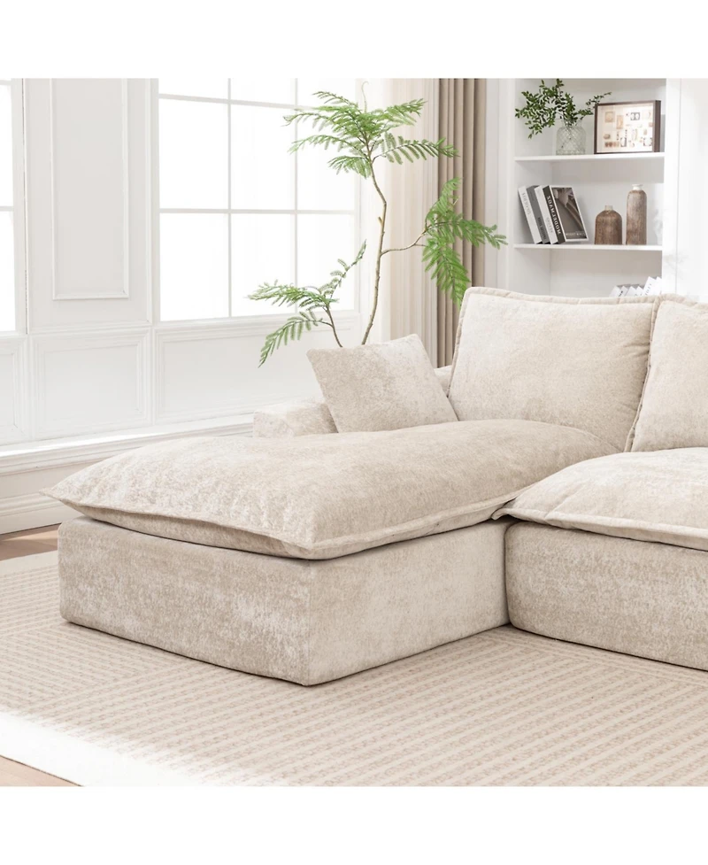 Streamdale Furniture Streamdale 103" Cloud Sectional Couch with L-Shape Chaise