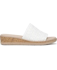 LifeStride Women's Breezy Washable Slide Wedge Sandals