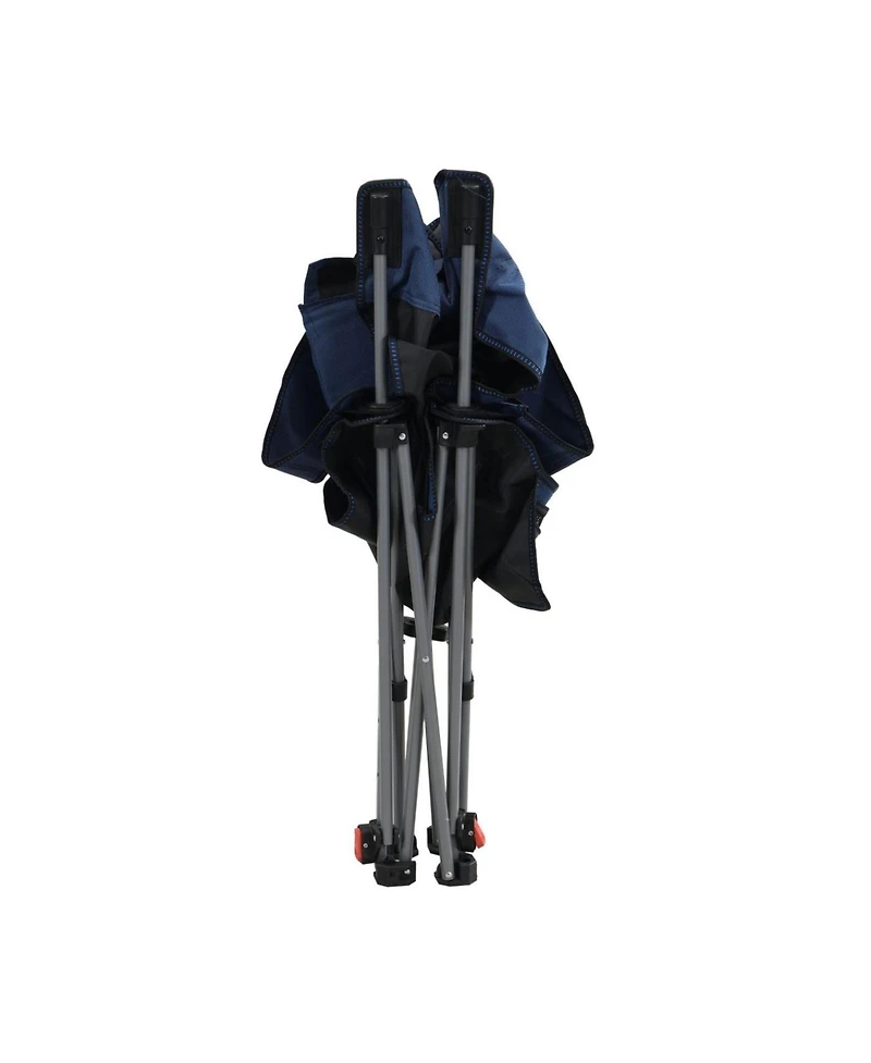 Streamdale Furniture Streamdale Outdoor Camping Chairs Folding Portable Adjustable Reclining Chair Dark Blue