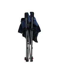 Streamdale Furniture Streamdale Outdoor Camping Chairs Folding Portable Adjustable Reclining Chair Dark Blue