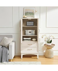 Streamdale 53.5" Tall Mid Century Modern Kitchen Pantry Storage Cabinet with Doors & Drawers