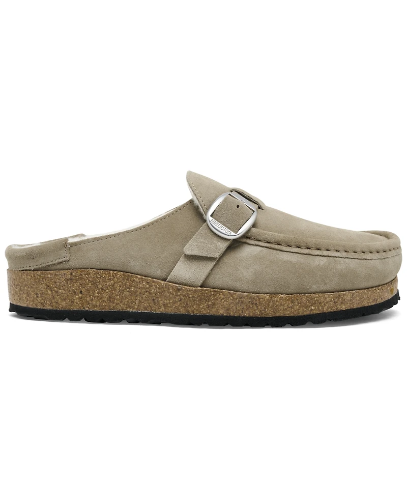 Birkenstock Women's Buckley Shearling Suede Leather Clogs from Finish Line