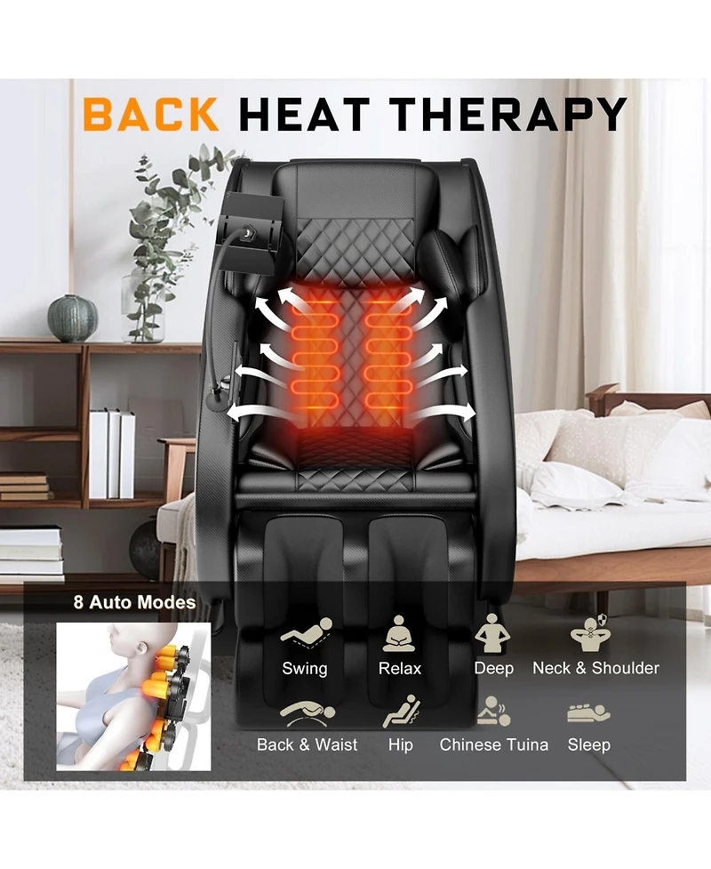 Streamdale Furniture Streamdale Massage Chair Recliner with Zero Gravity with Full Body Air Pressure