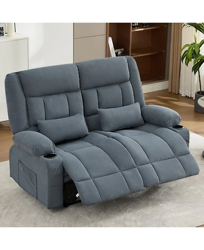 Streamdale Recliner Loveseat with Cup Holders & Side Pocket for Adults