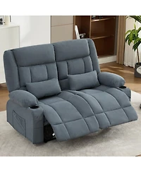 Streamdale Recliner Loveseat with Cup Holders & Side Pocket for Adults