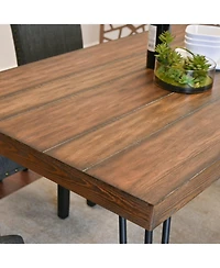 Streamdale Furniture 6-Piece Dining Set with Upholstery Bench, 3 Colors