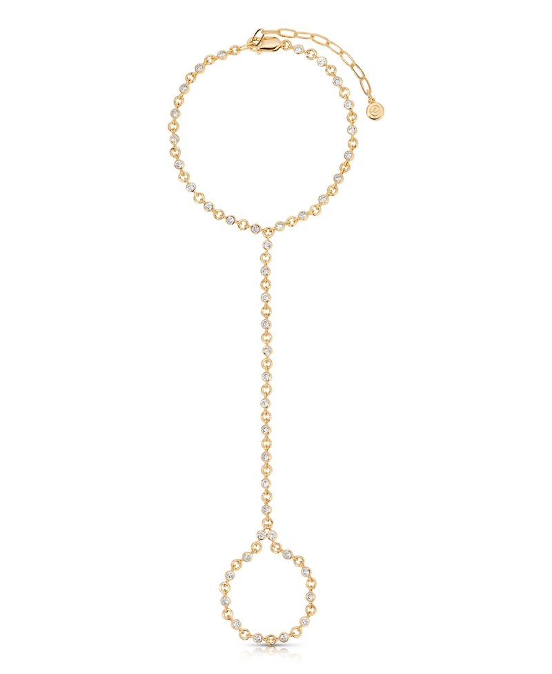 Ettika Crystal Dotted Hand Chain