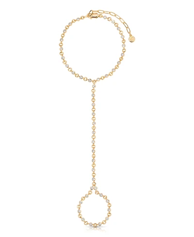 Ettika Crystal Dotted Hand Chain