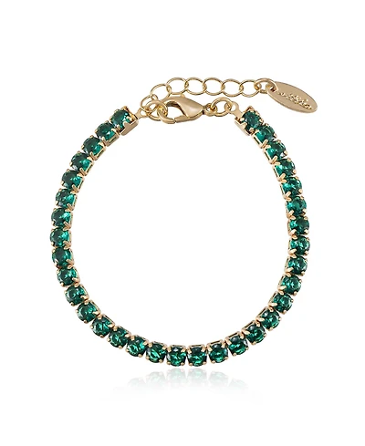 Ettika Gold Plated Giselle Sparkle Crystal Bracelet