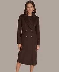 Donna Karan New York Women's Double-Breasted Reefer Coat