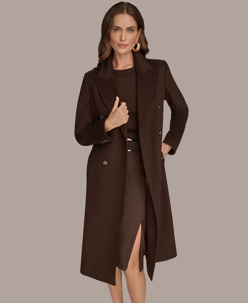 Donna Karan New York Women's Double-Breasted Reefer Coat