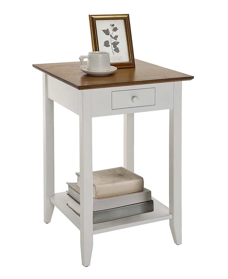 Convenience Concepts 18" Wood Heritage 1 Drawer End Table