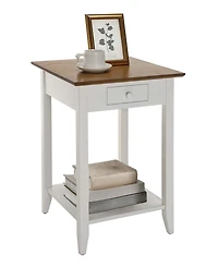 Convenience Concepts 18" Wood Heritage 1 Drawer End Table