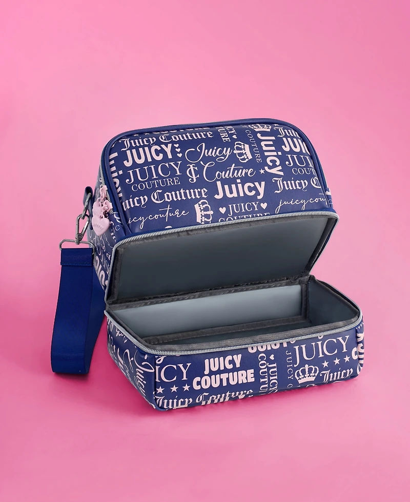 Juicy Couture Double Zip 9.4" Chill Lunch Cooler Tote Bag