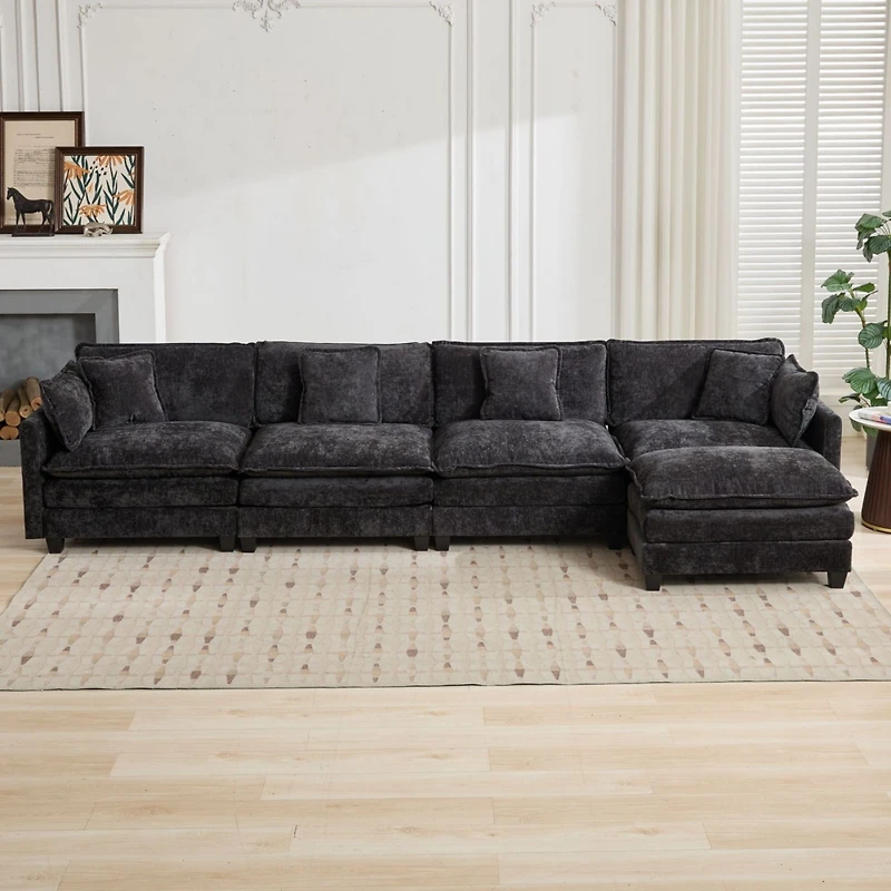 Streamdale Furniture Cloud Couch: Flexible, Modular Chenille Sofa for Ultimate Comfort