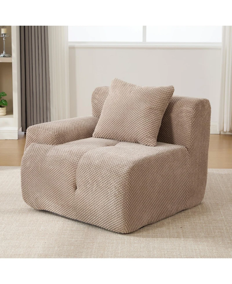 Streamdale Furniture 73" Modern Modular Sectional Loveseat, 2 Seater Tufted Cloud Convertible Couch with 2 Pillows