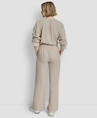 Dkny Jeans Women's High-Rise Gauze Straight-Leg Pants - Pbl