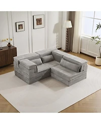 Streamdale Furniture Compression Sofa, Convertible Floor Sofa Bed