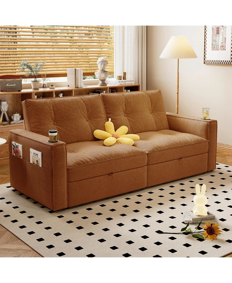 Streamdale Furniture Multi-Functional Convertible Sofa Bed 2-in-1