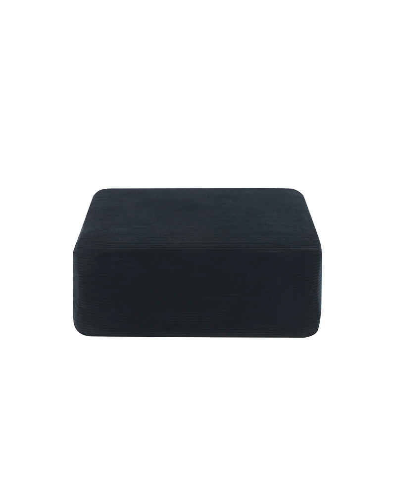 Streamdale Furniture Minimalist No-Assembly Plush Corduroy Sectional Sofa