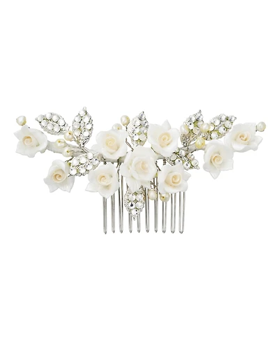 Untamed Petals Victoria Crystal Floral Comb