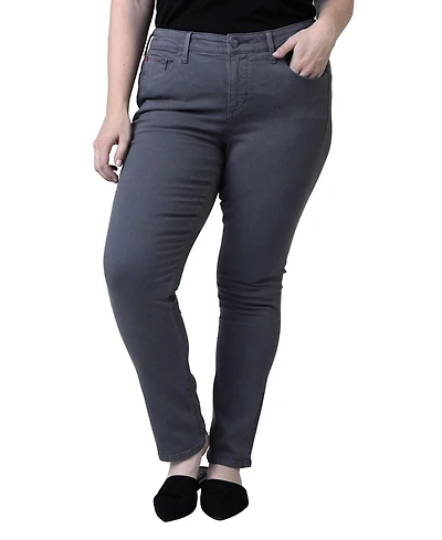 Slink Jeans Women's Color mid rise slim 30" inseam - Andy