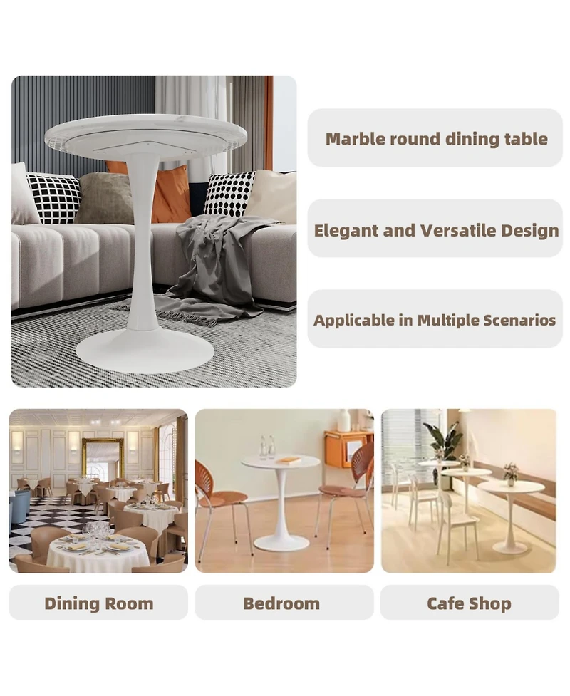 Streamdale Furniture Mid-Century Modern Coffee/Dining Table (2-4 People)