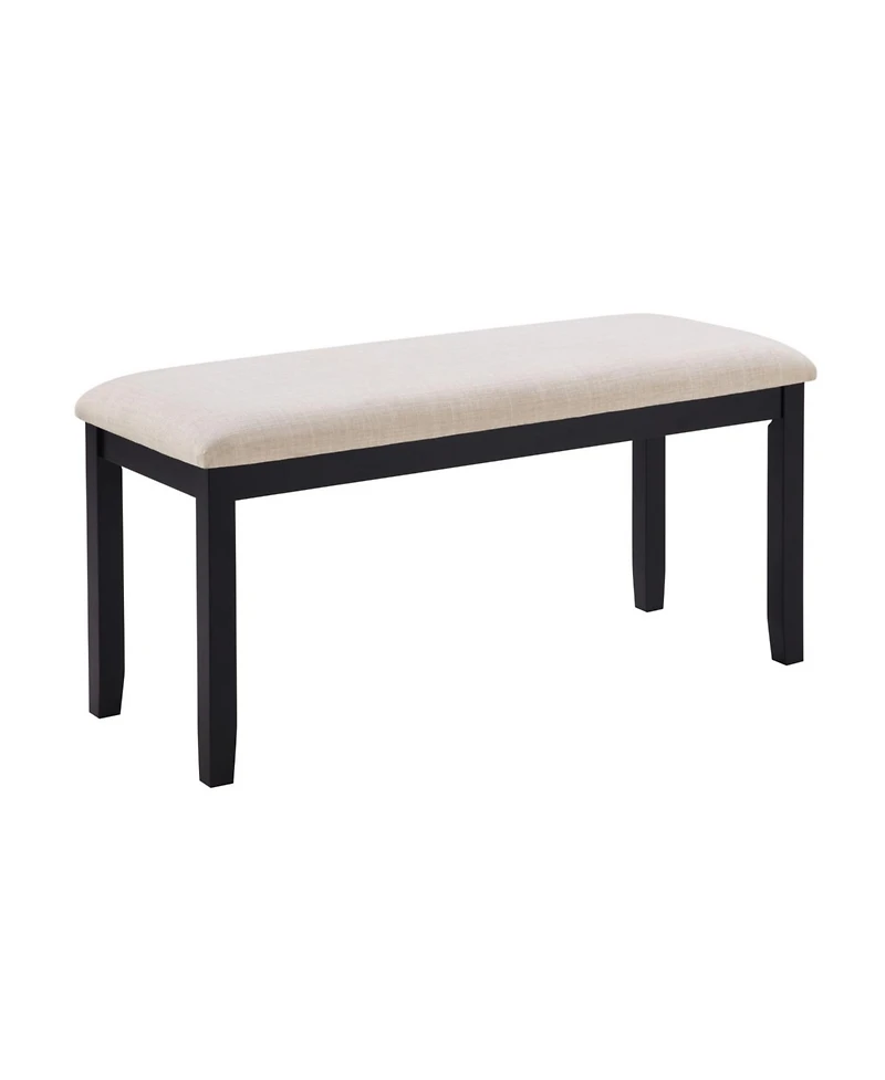 Streamdale Furniture 6-Piece Dining Table Set with Bench, Classic Wooden Dining Table for 6, Farmhouse Style