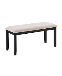 Streamdale Furniture 6-Piece Dining Table Set with Bench, Classic Wooden Dining Table for 6, Farmhouse Style