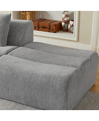 Streamdale Furniture Streamdale Oversized 3 Seater Chenille Sofa, No Assembly, Space-Saving