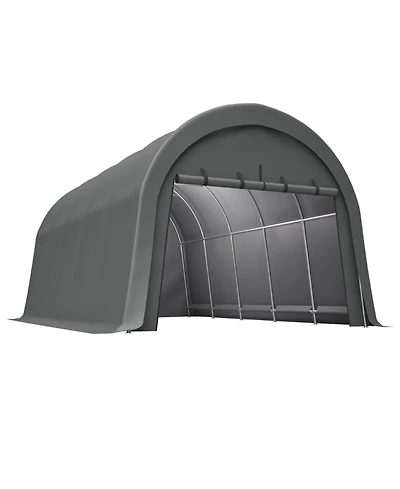 Streamdale Furniture Heavy-Duty 12x20 Ft Carport Canopy, Commercial-Grade Steel Frame Garage Shed