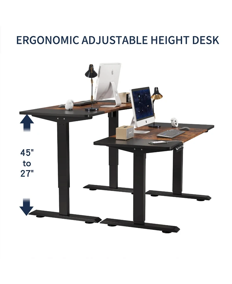 Streamdale Furniture Electric Standing Desk - Adjustable Height Computer/Gaming Table (55")