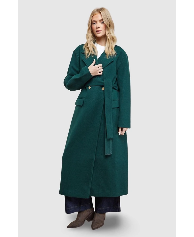 Oasis Women's Tie Belt Detail Midi Coat