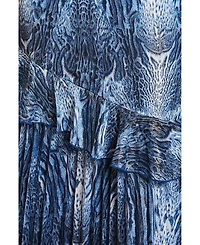 Coast Women's Flare Sleeve Animal Print Midi Dress