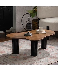 Streamdale Furniture Cloud Coffee Table - Modern, Easy Assembly for Living Room
