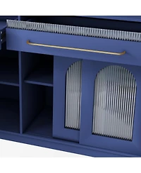 Streamdale 63" Buffet with Hutch, Coffee Bar, Drawers, Shelves, Outlet